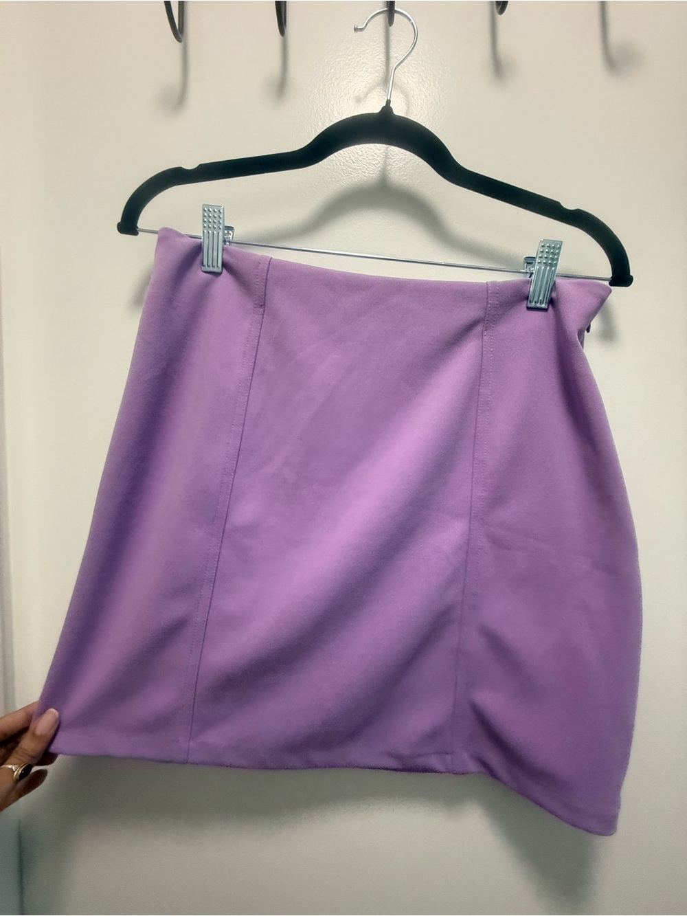 Zara Lavender Mini Skirt - Classic Pencil Skirt L